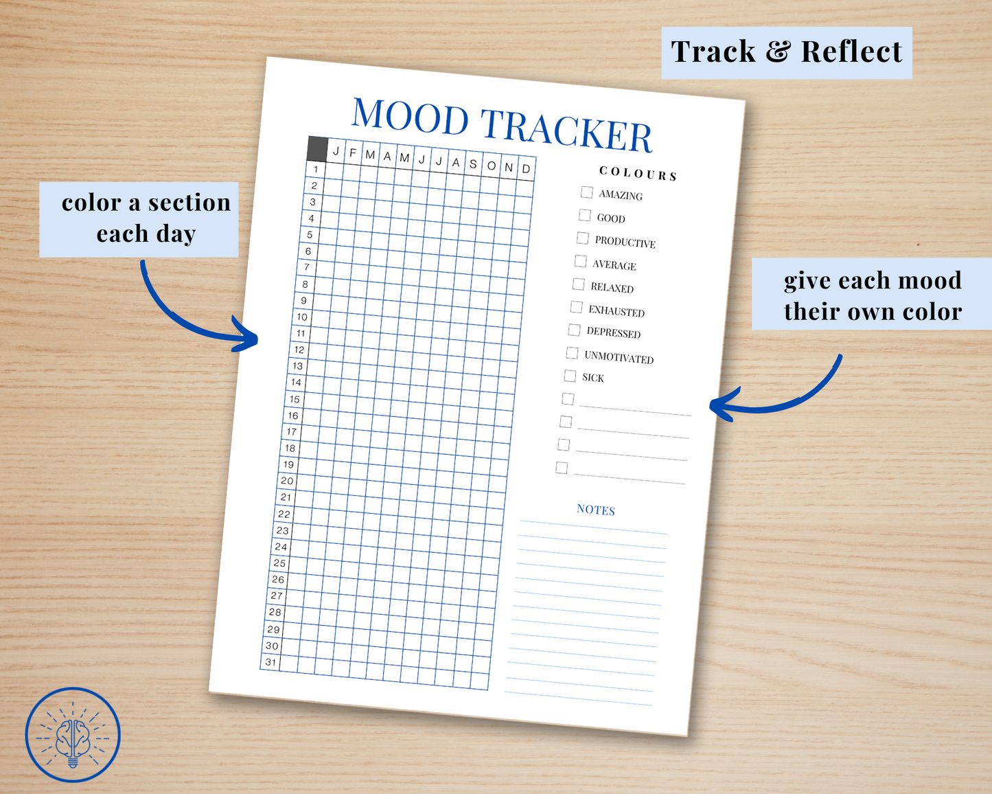 Yearly Mood Tracker