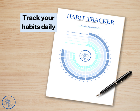 Monthly Habit Tracker Circle